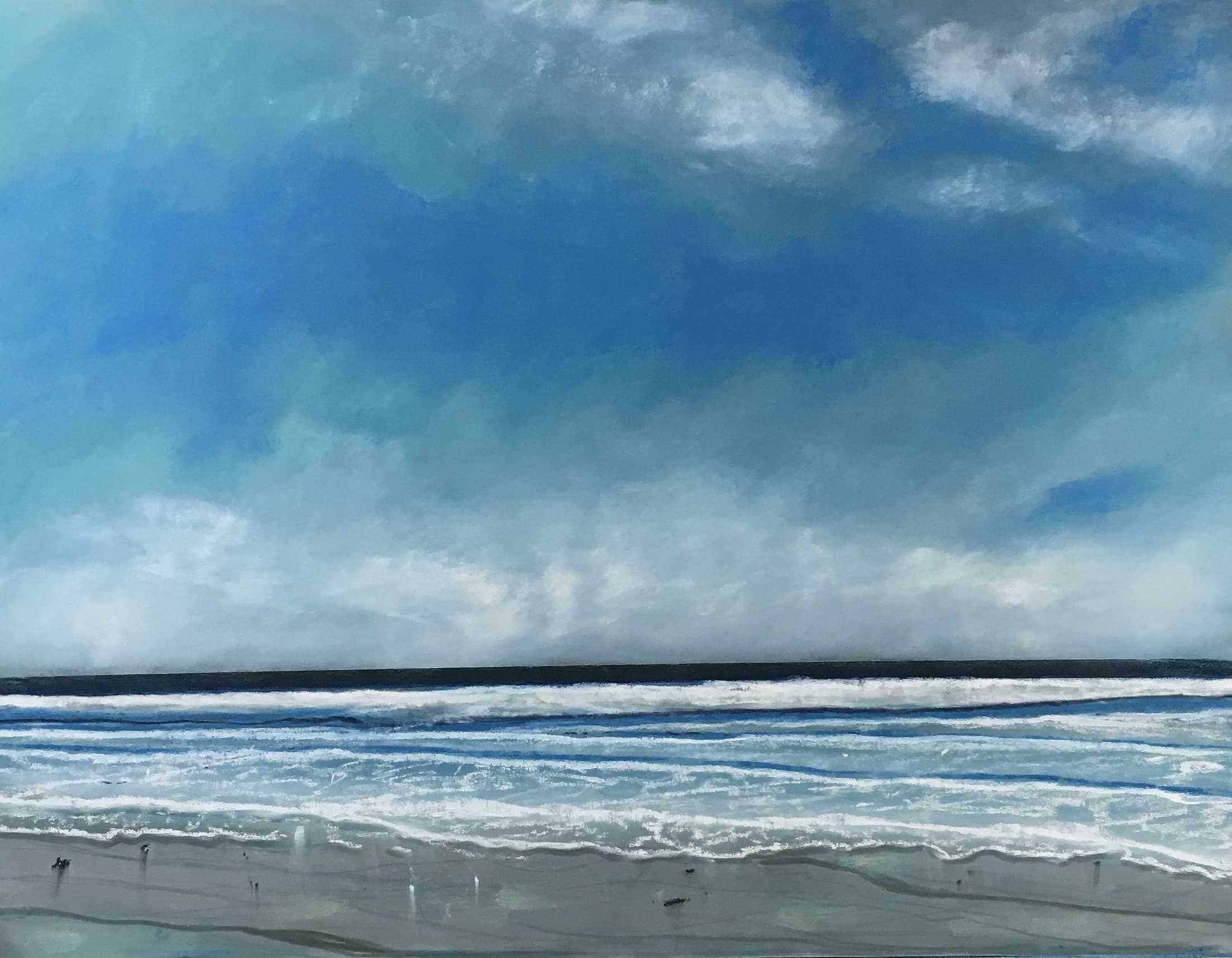 Blue Burst  18 x 24